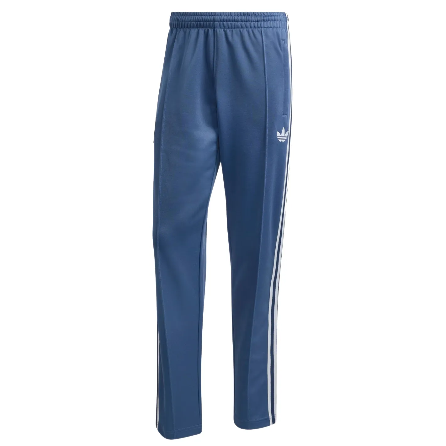 Calça Adidas Originals Itália masculina na cor marinho com três listras brancas laterais e logo da Itália